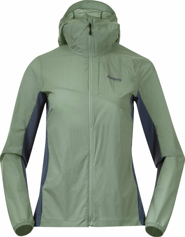 Bergans Rabot Lt Windbreaker Women Jade Green/Orion Blue M Outdoor