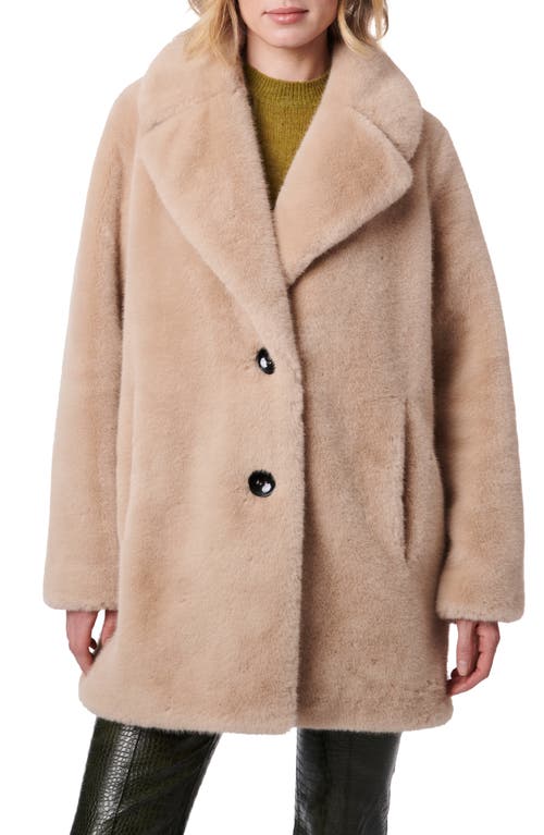 Bernardo The Sally Faux Fur Coat in Beige at Nordstrom, Size Medium