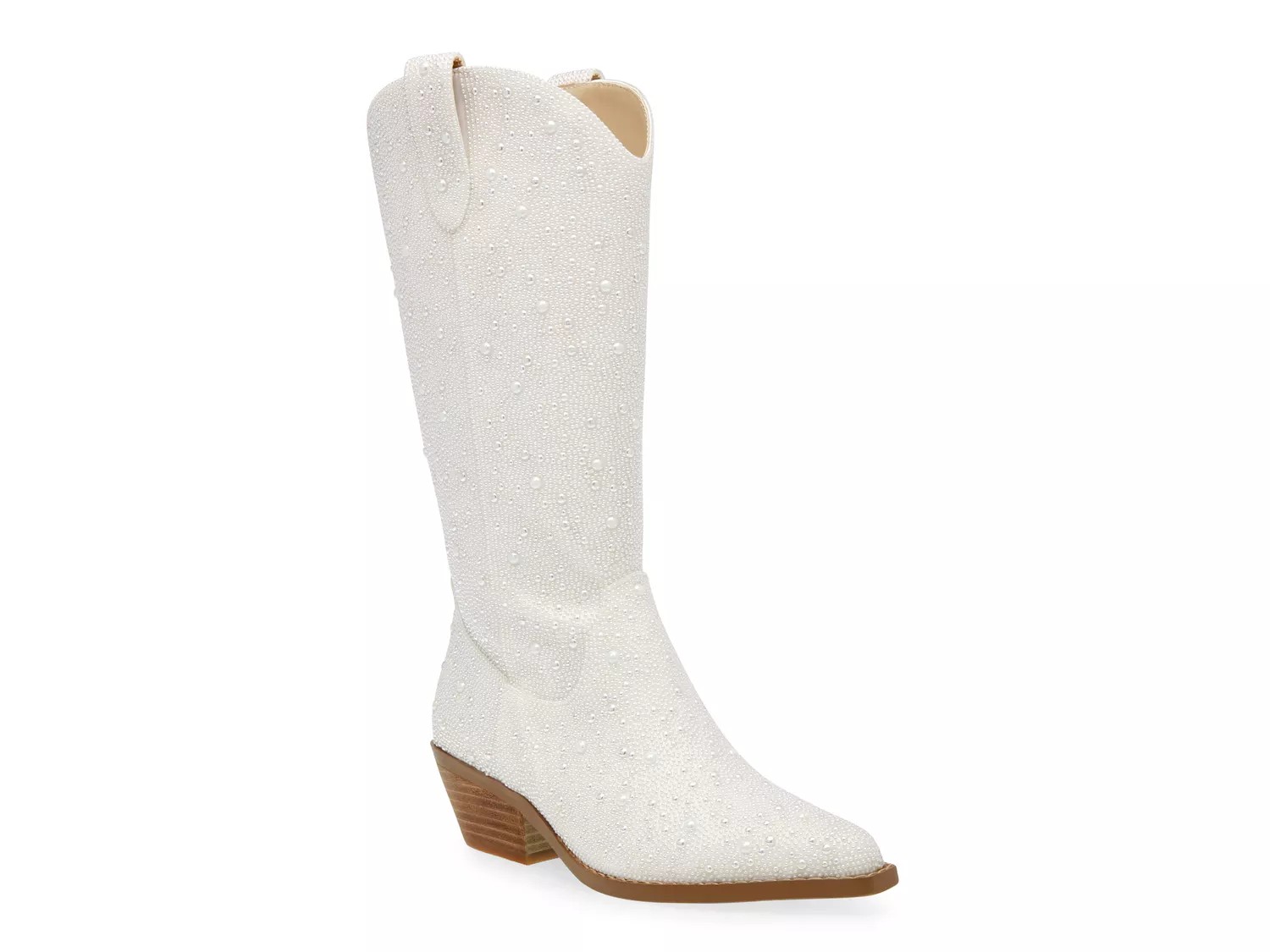 Betsey Johnson Utah Cowboy Boot | Women's | White | Size 7 | Boots