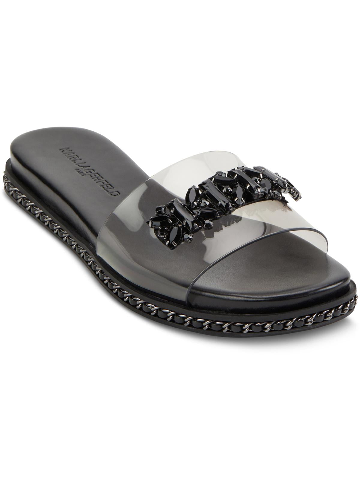 Bijou Womens Flats Embellished Flip-Flops