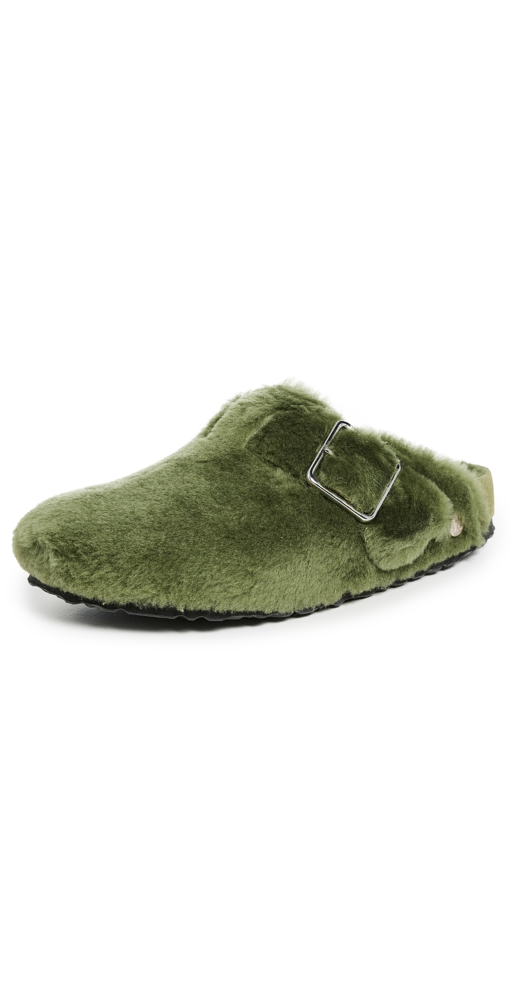 Birkenstock 1774 Boston Shearling Clogs Green 38