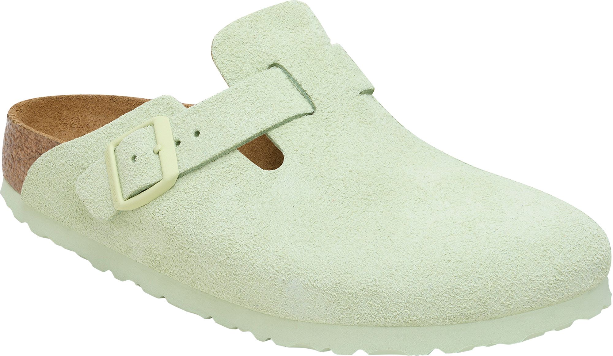 Birkenstock Women's Boston Soft Footbed Clogs, 5/5.5 US (36 EU), Green