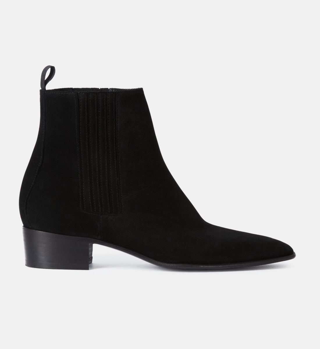 Black Suede Leather Boots