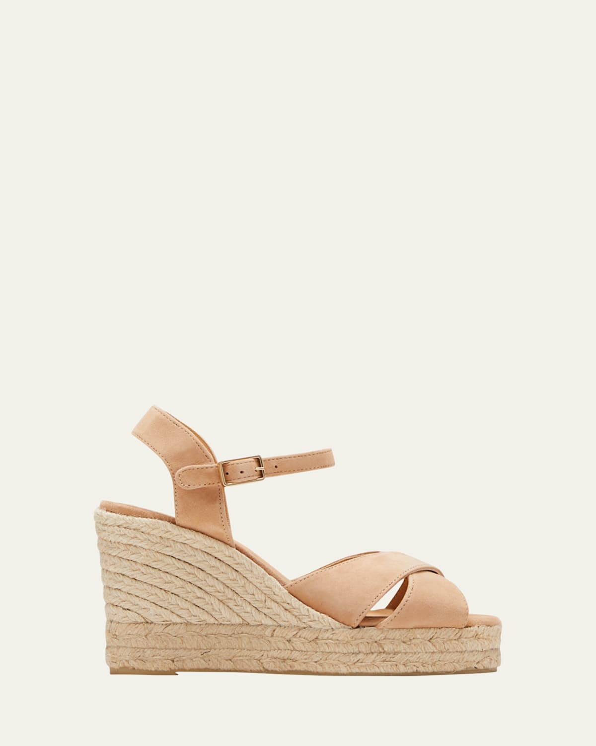 Blaudell Suede Wedge Espadrille Sandals