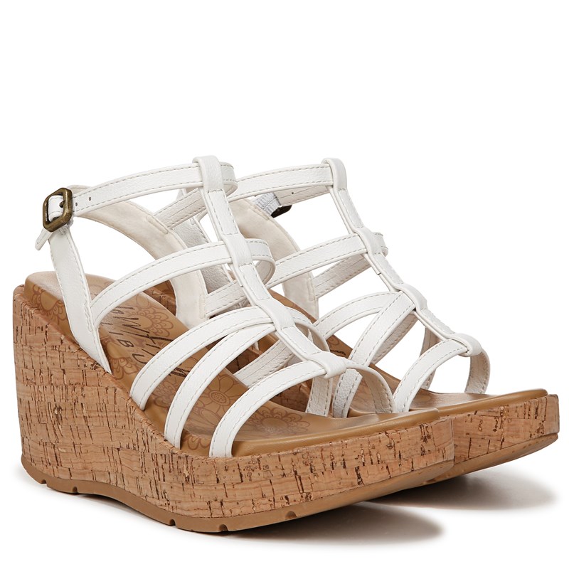 Blowfish Malibu Women's Bahamas Wedge Sandals (White) - Size 10.0 M