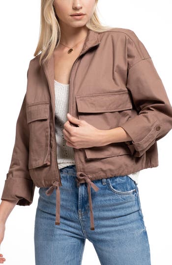 Blu Pepper Oversized Utility Jacket in Cocoa at Nordstrom Rack, Size Small