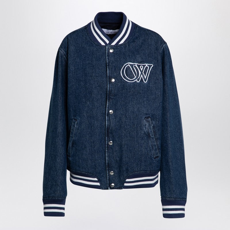 Blue Denim Bomber Jacket