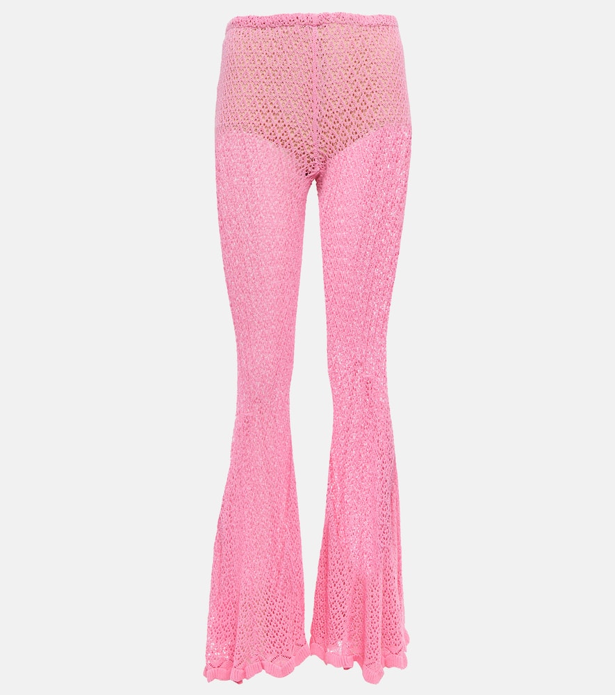 Blumarine Crochet flared pants