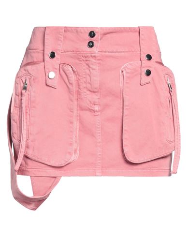 Blumarine Woman Denim skirt Pink Size 2 Cotton, Viscose