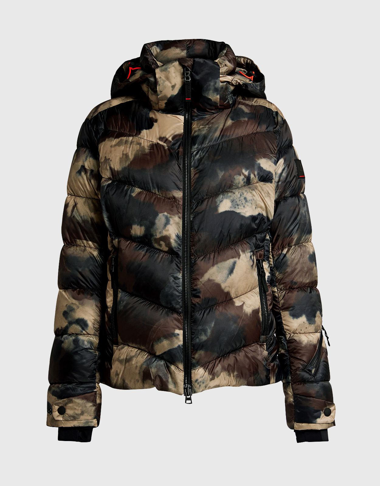 Bogner Fire+Ice Saelly Quilted Camouflage-print Hooded Ski Jacket - 34