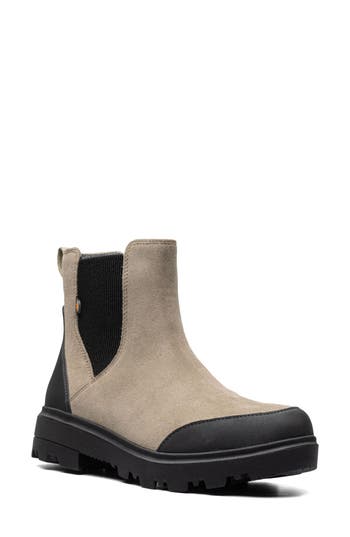 Bogs Holly Waterproof Chelsea Boot in Taupe at Nordstrom Rack, Size 8.5