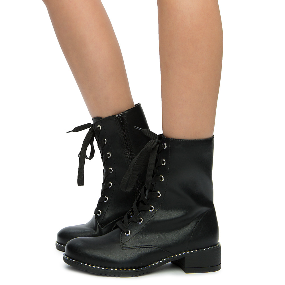 Bonfire-07s Combat Boots BLACK