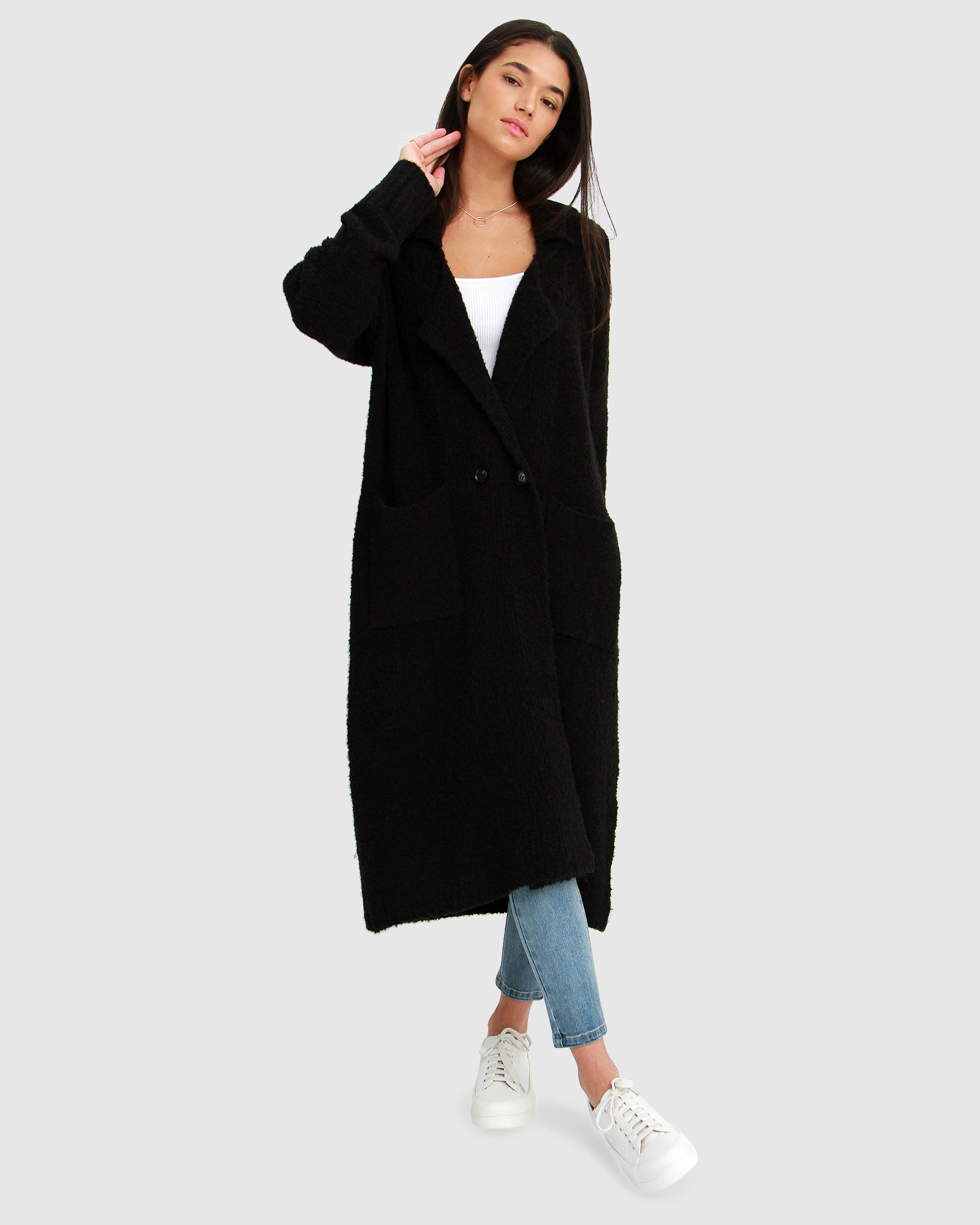 Born To Run Sustainable Sweater Coat