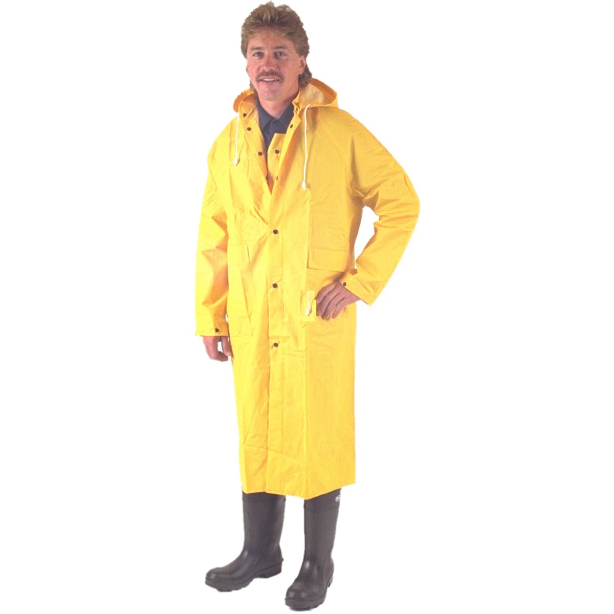 Boss Adult Unisex Yellow Light Weight Hooded Trench Coat (2Xl) | 3PR8000YJ