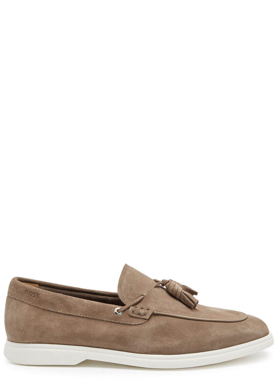 Boss Sienne Suede Loafers - Beige - 45 (IT45 / UK11)