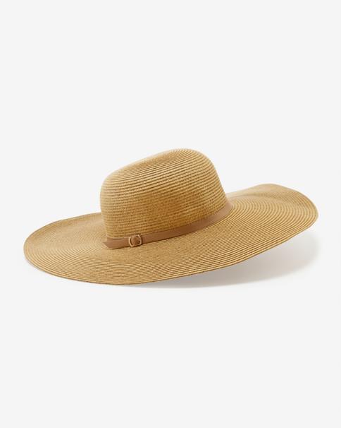 Boston Proper - Natural Neutral - Wide Brim Floppy Hat