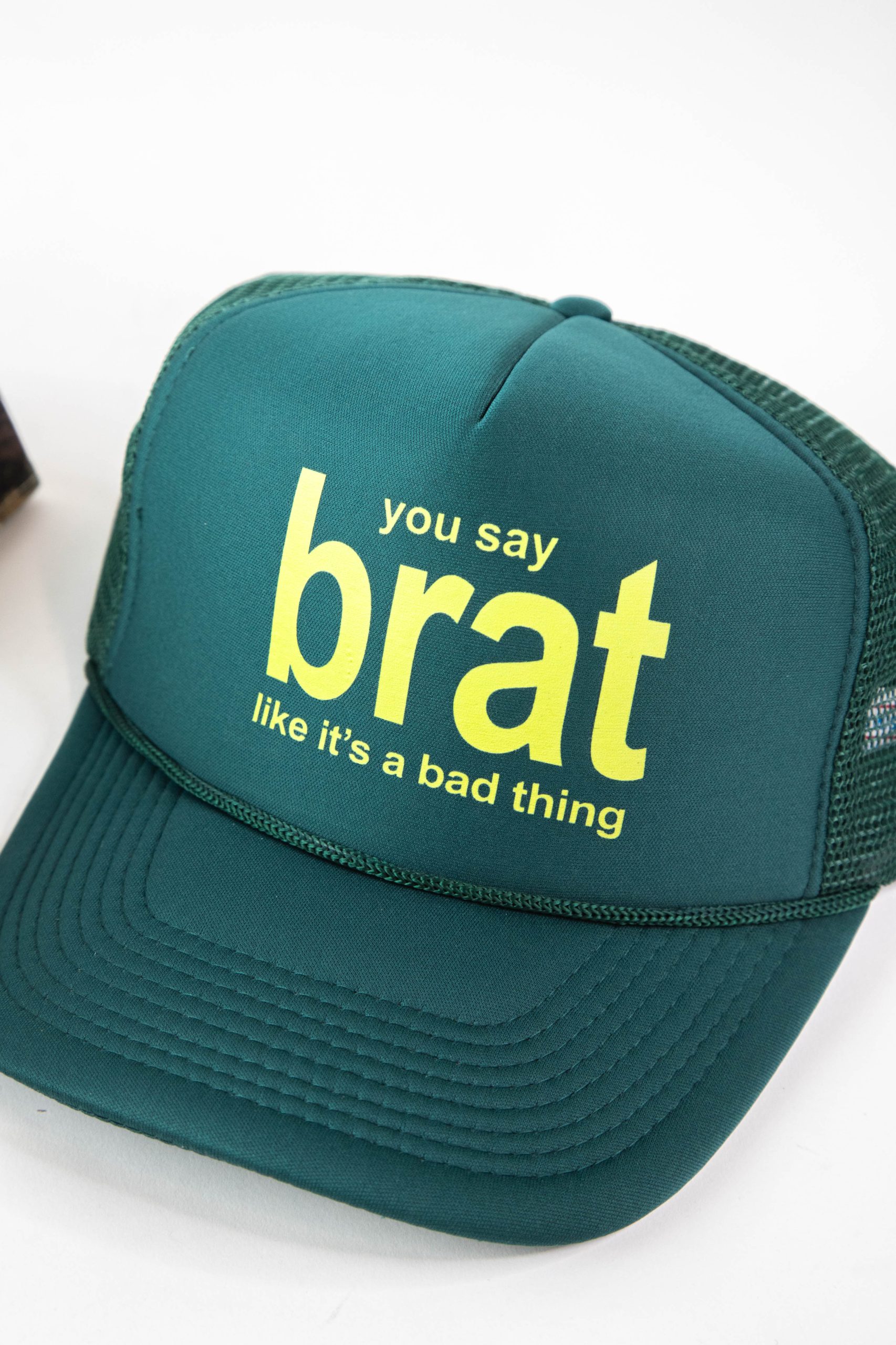 Brat Trucker Hat Green | Friday+Saturday