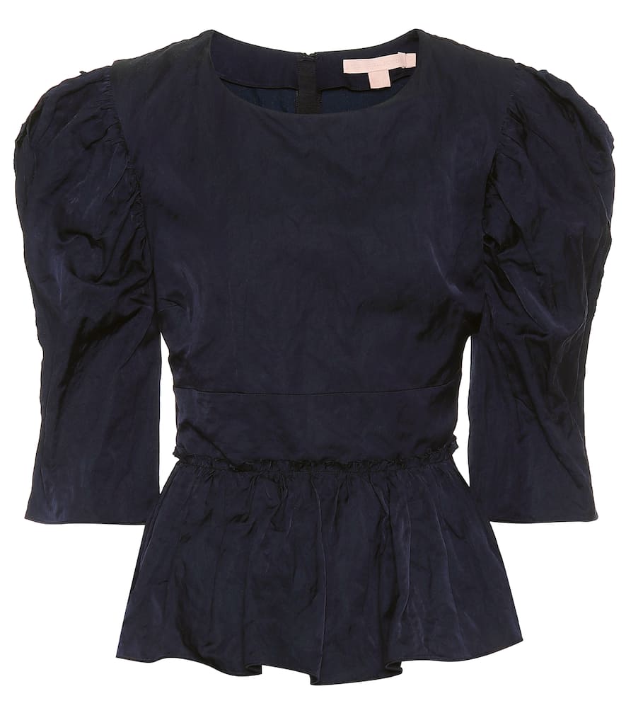 Brock Collection Qualita jacquard peplum top