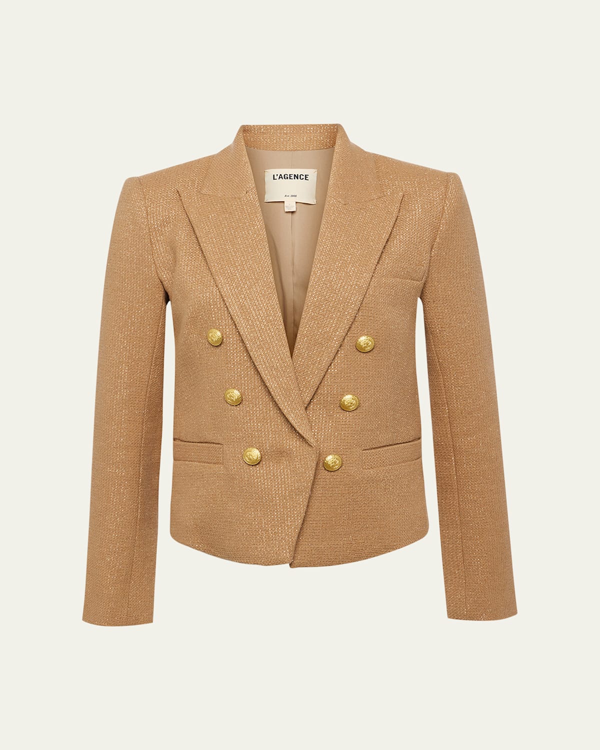 Brooke Double-Breasted Cropped Blazer