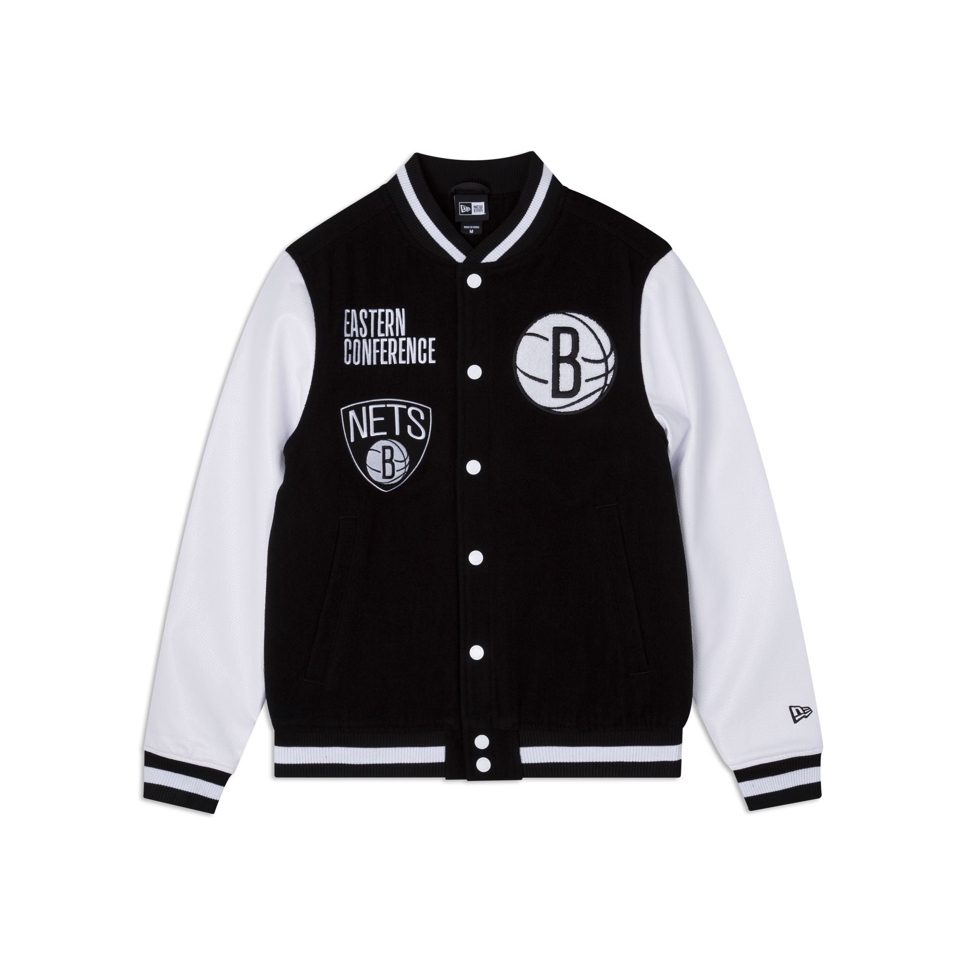 Brooklyn Nets Black Varsity Jacket