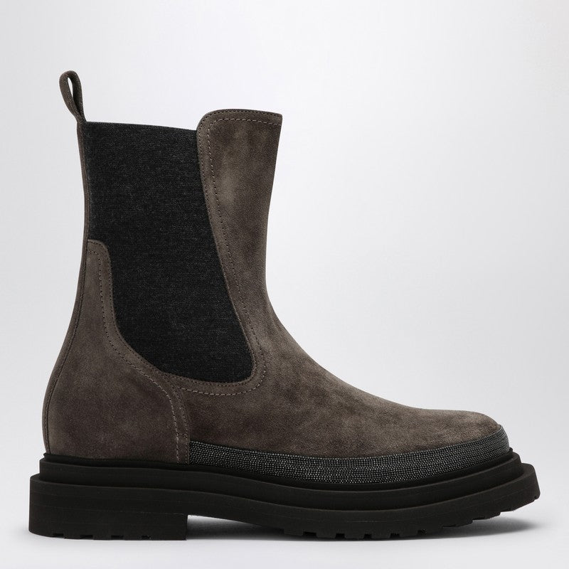 Brown Suede Chelsea Boot