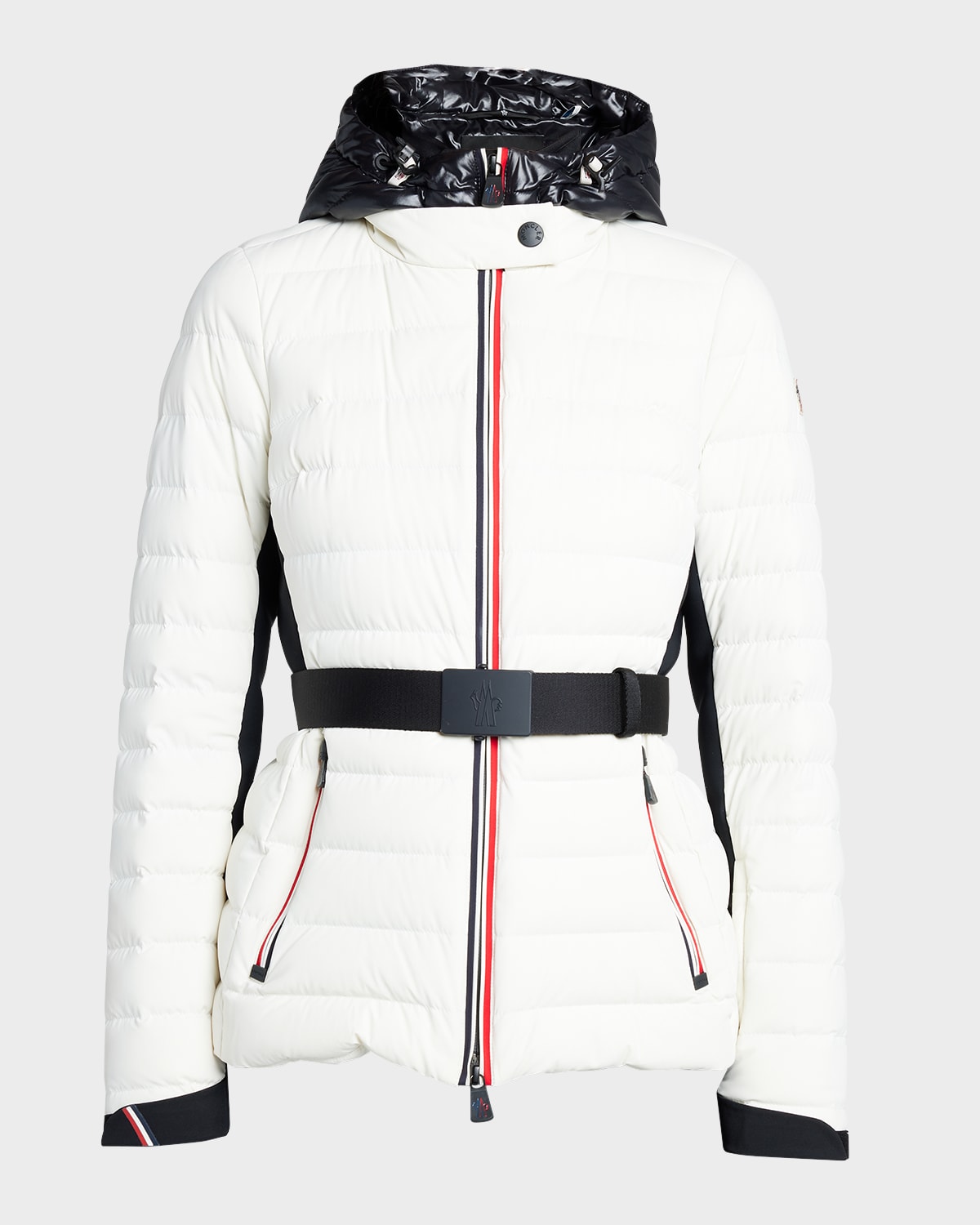 Bruche Contrast Belted Puffer Jacket