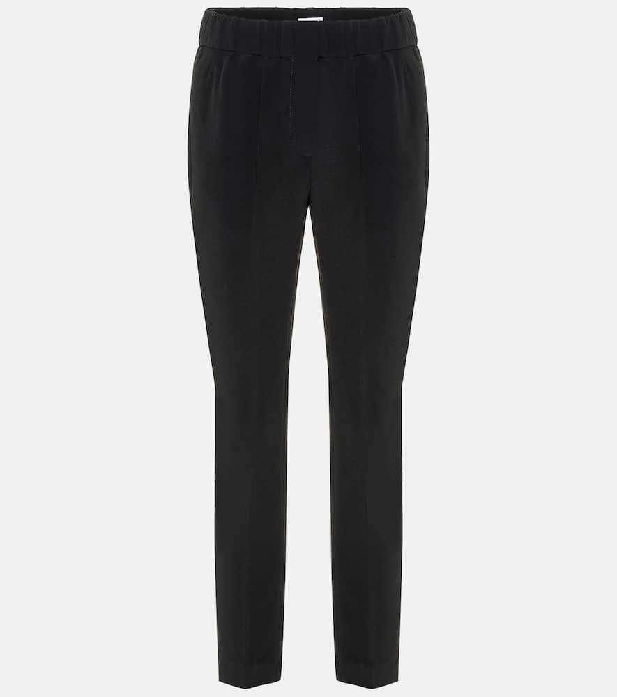 Brunello Cucinelli Silk-blend cropped pants