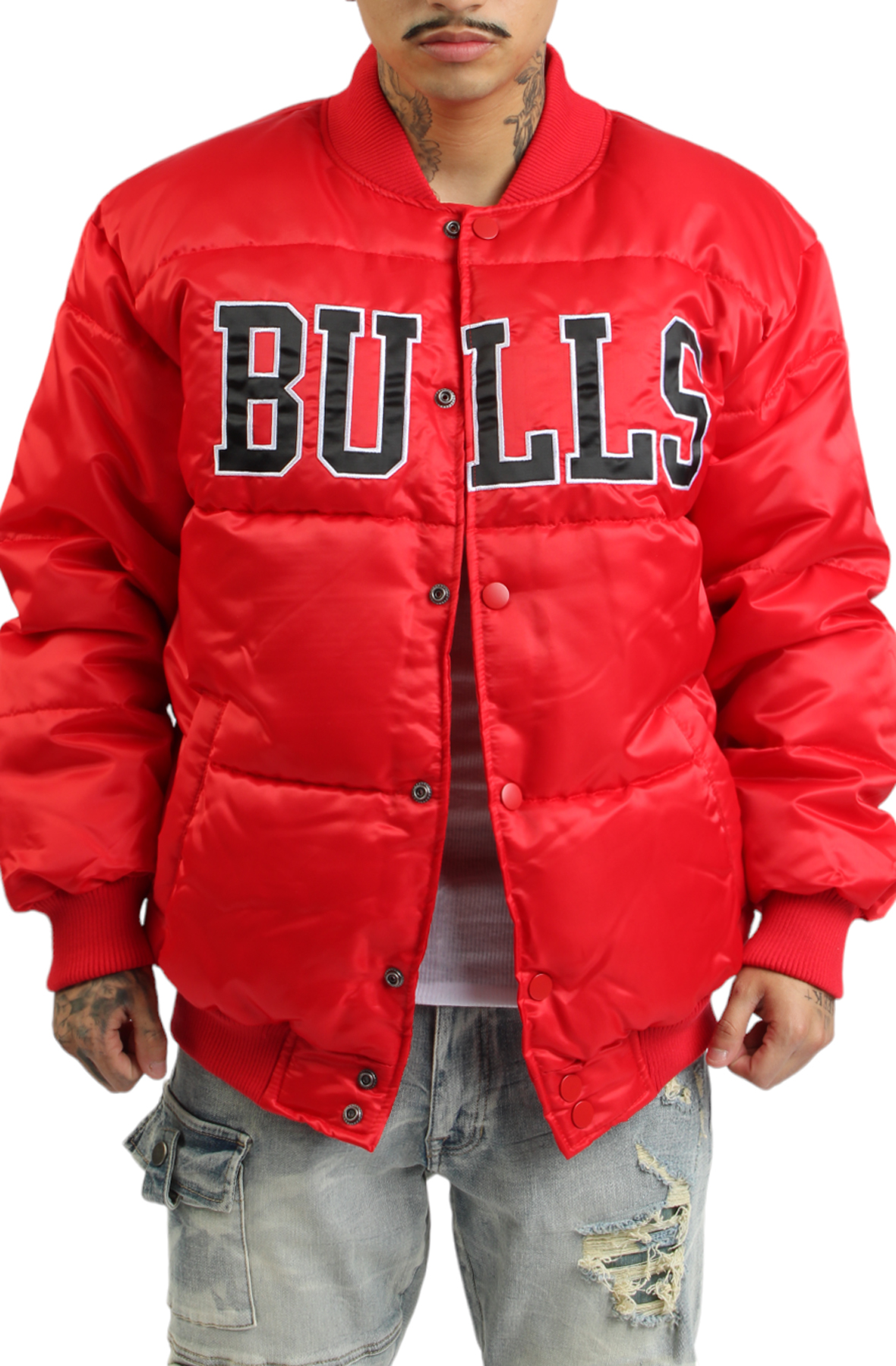 Bulls Puffer Jacket Red/Black