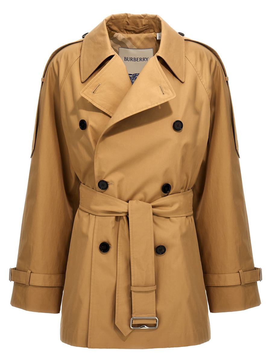 Burberry Double-Breasted Short Trench Coat