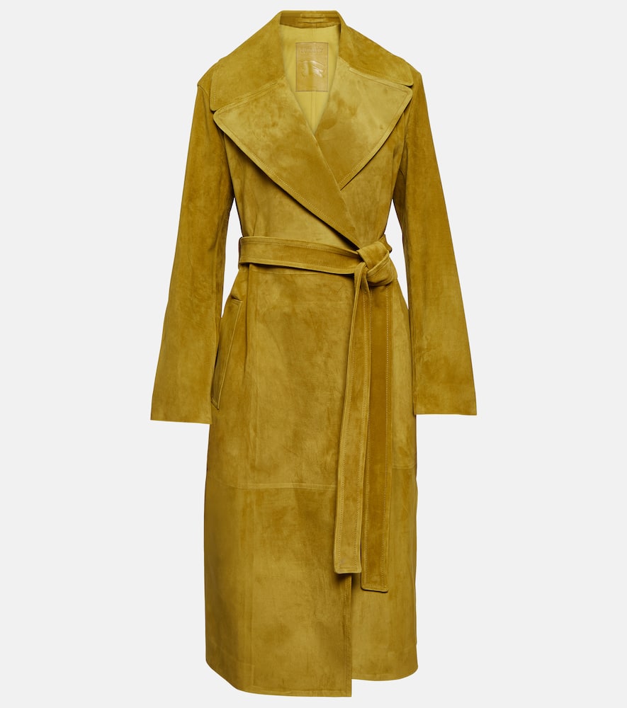 Burberry Suede wrap coat