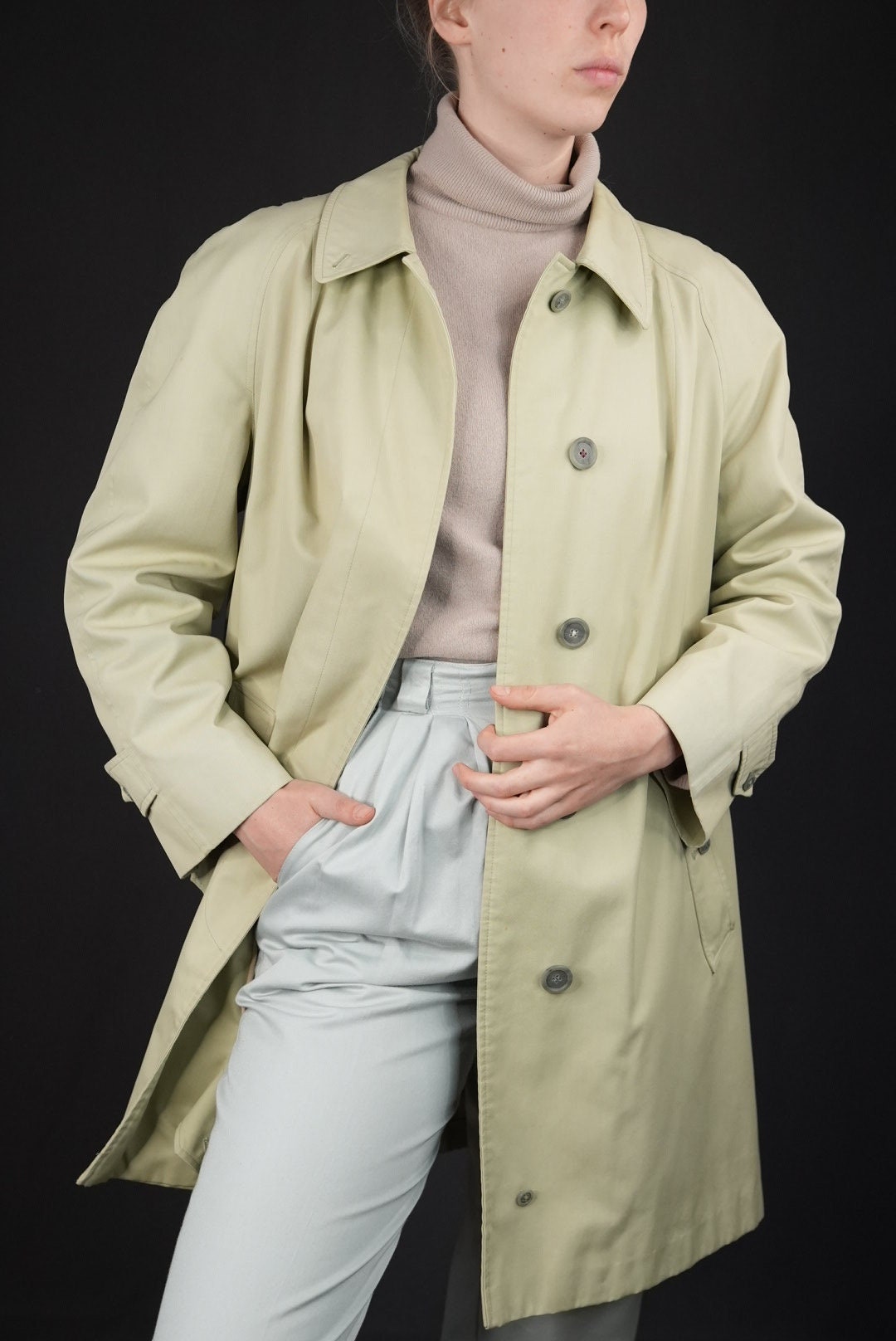 Burberrys Vintage Trench-Coat Light Beige | Made in England 1980S