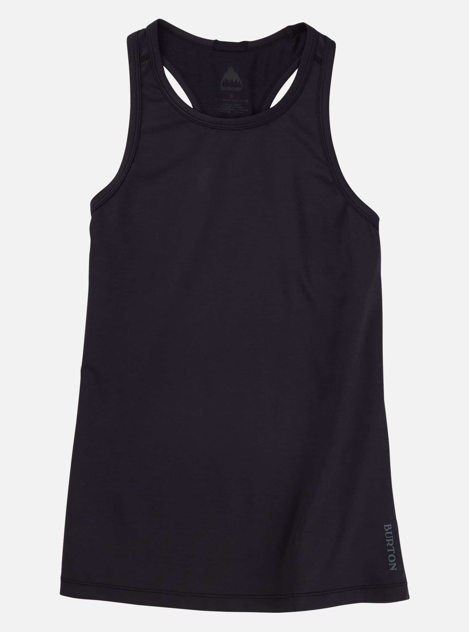 Burton Women's Lightweight X Base Layer Tank Top, True Black, L