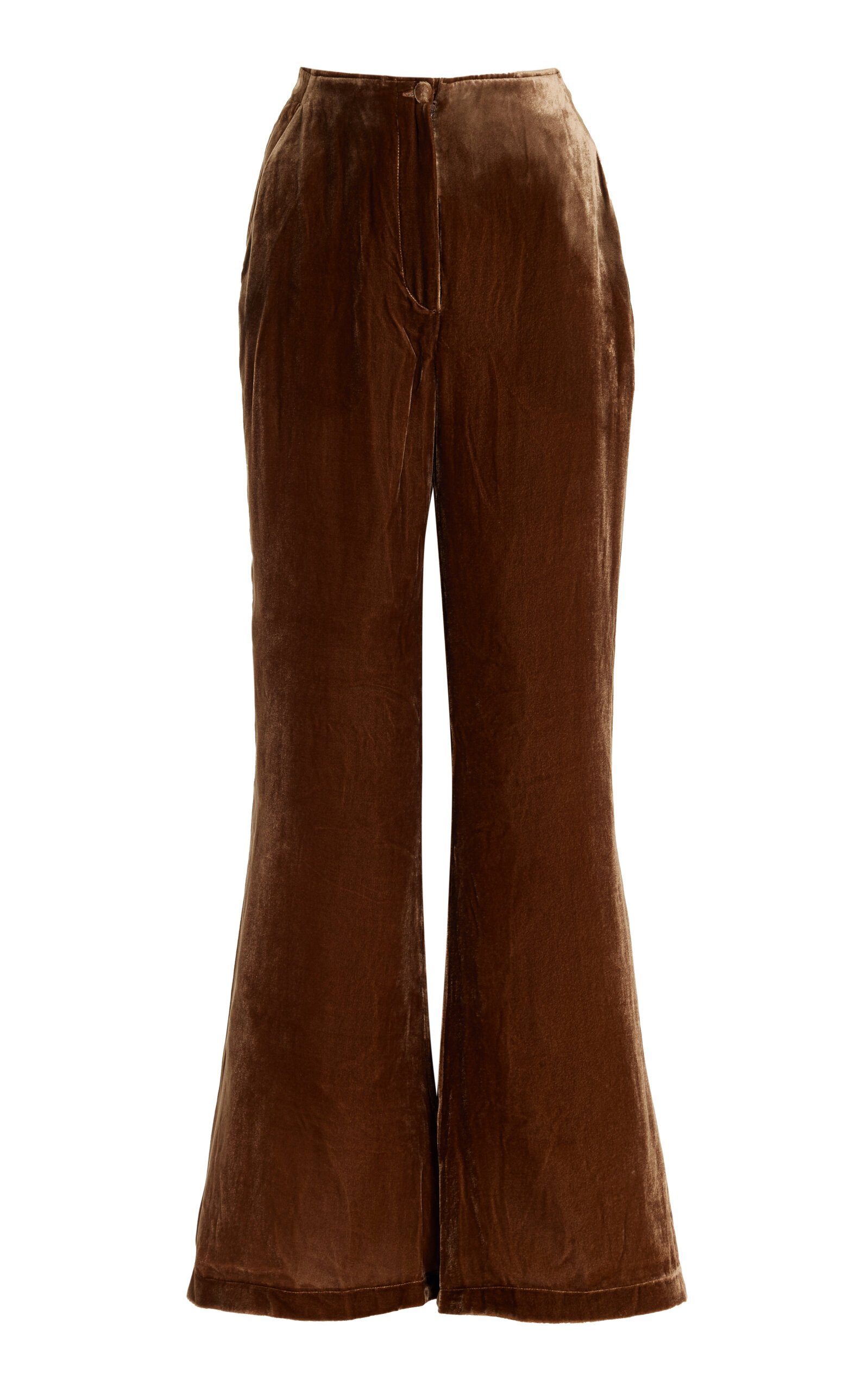 By Malene Birger - Amores Velvet Flared Pants - Brown - EU 36 - Moda Operandi