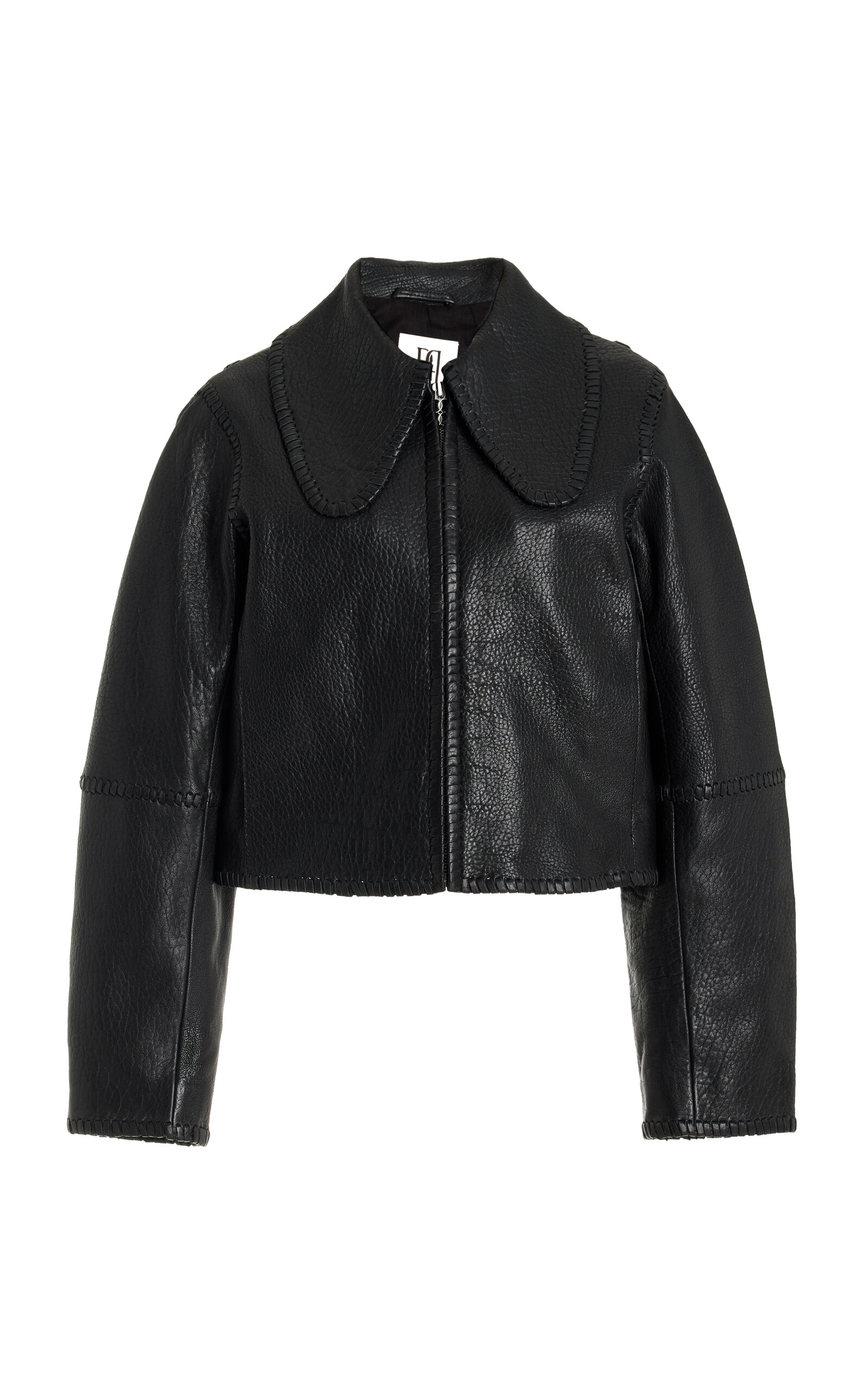 By Malene Birger - Rowani Cropped Leather Jacket - Black - FR 38 - Moda Operandi