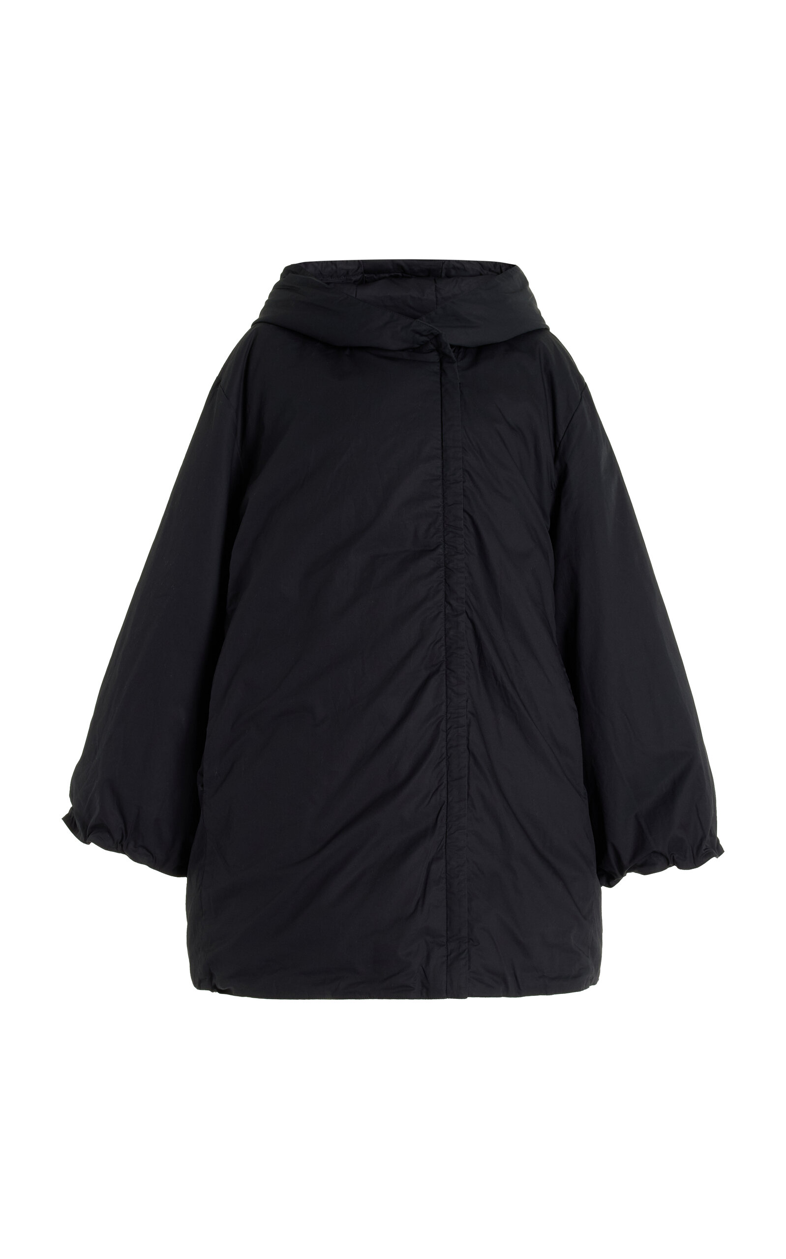 By Malene Birger - Saillimo Oversized Recycled Cotton Puffer Jacket - Black - EU 36 - Moda Operandi