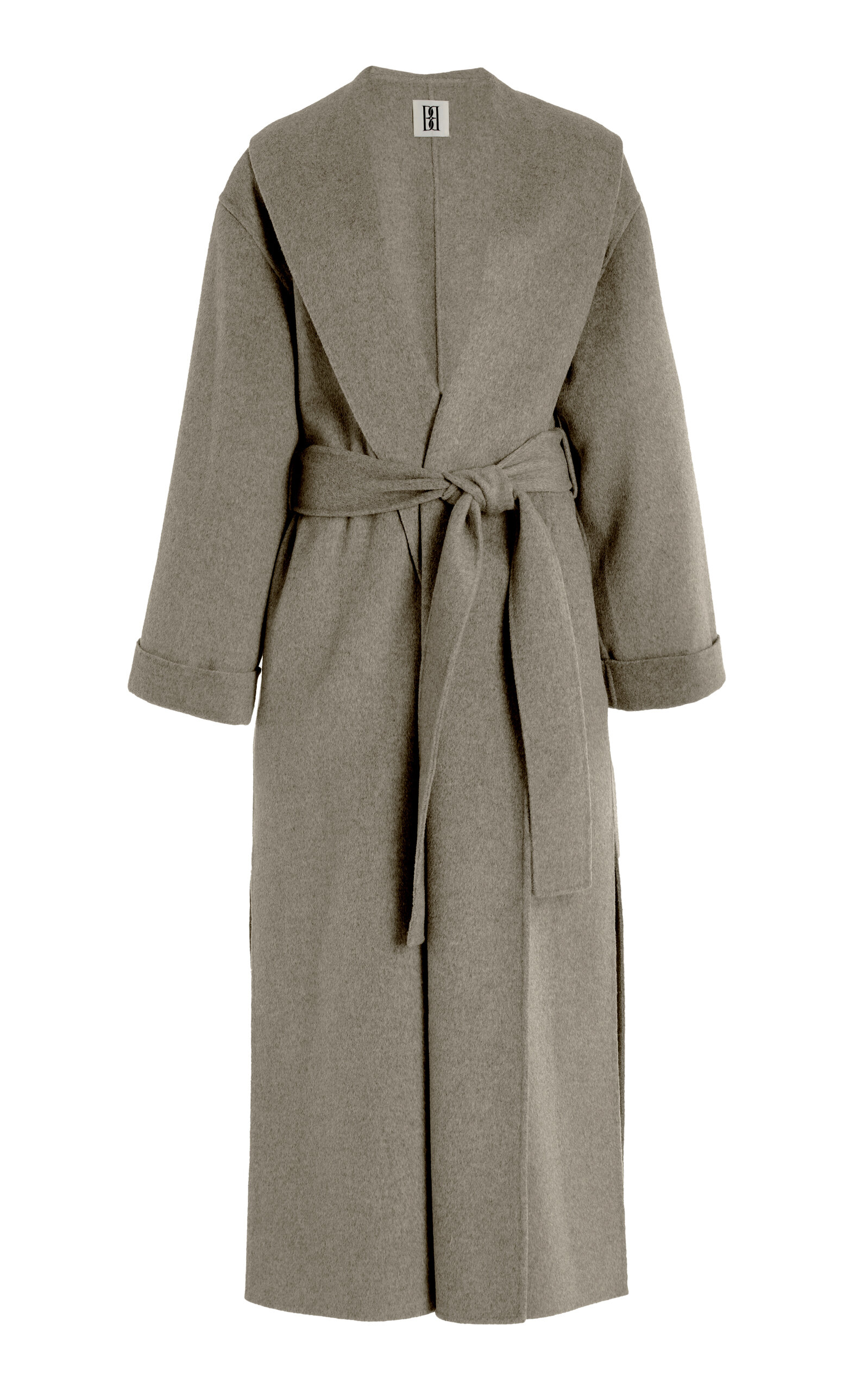 By Malene Birger - Trullem Felted Wool Wrap Trench Coat - Neutral - EU 40 - Moda Operandi