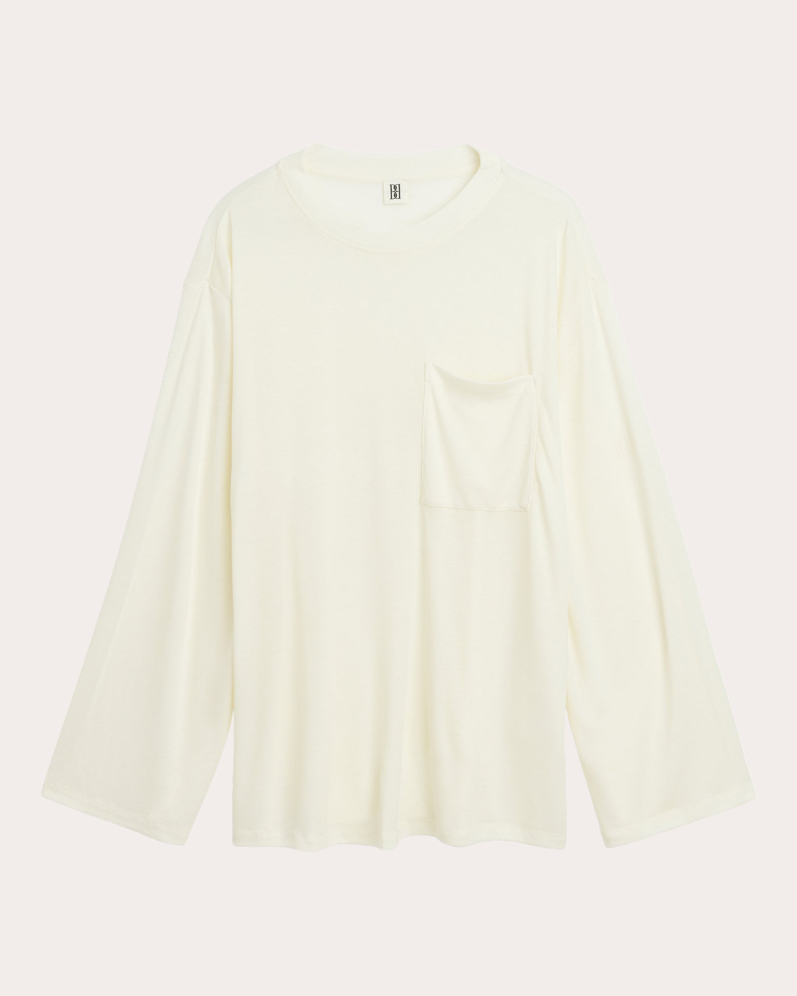 By Malene Birger Women's Fayeh Long-Sleeve Top in Soft White Lyocell