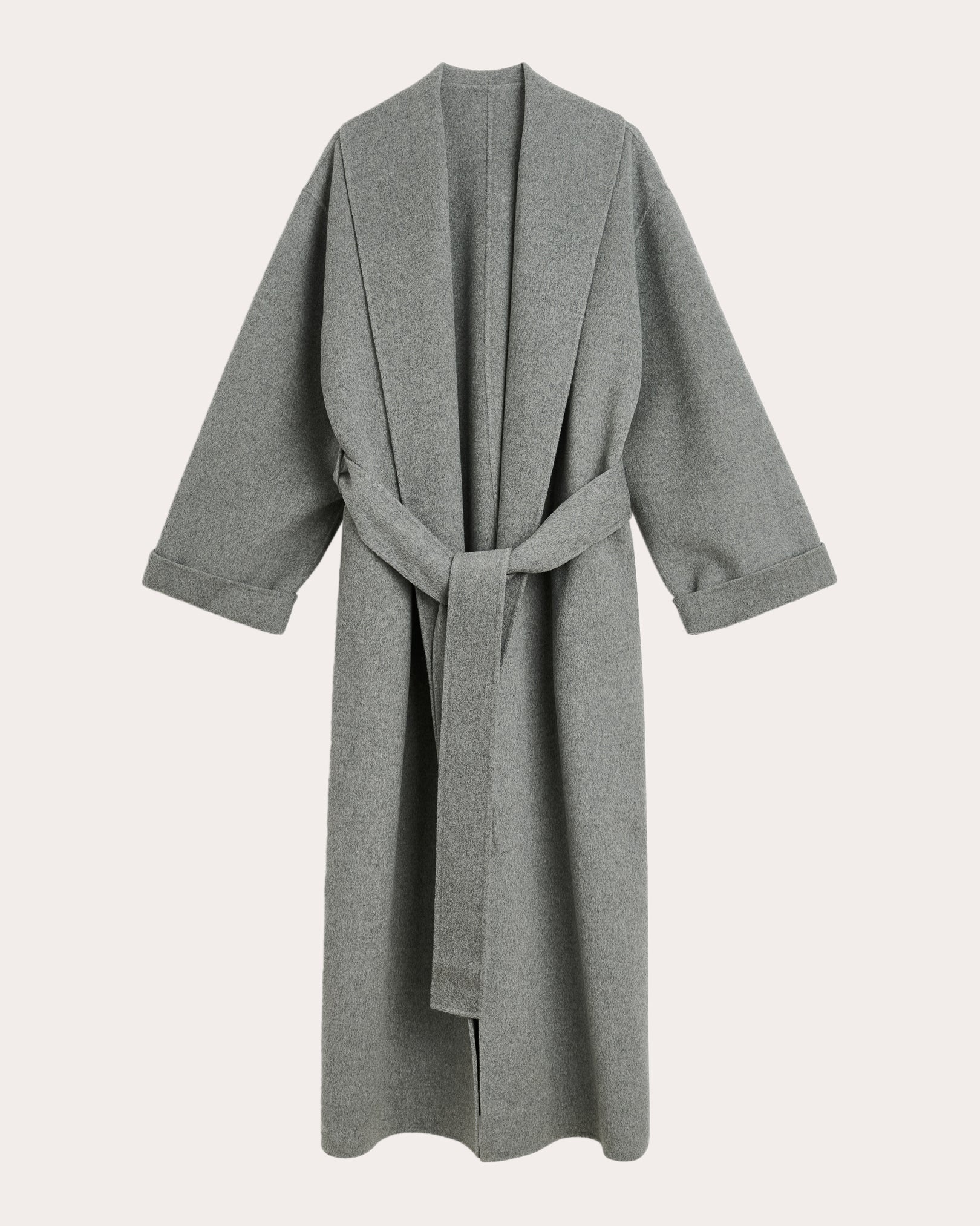 By Malene Birger Women's Trullem Double Faced Wool-Felt Coat in Grey Melange