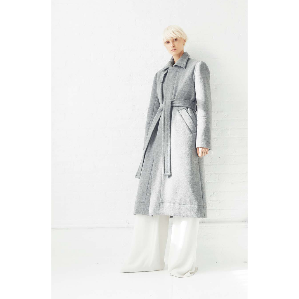 CAALO Sustainable Down Wool Over Coat in Gray at Nordstrom, Size Medium