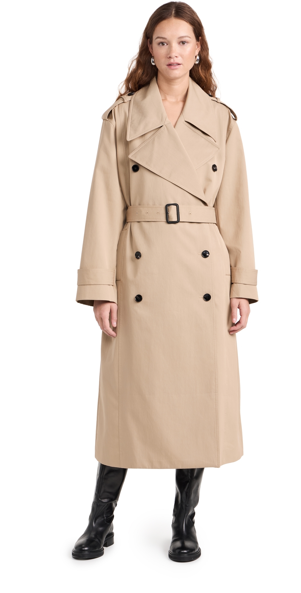 CO Oversized Trench Coat Camel S