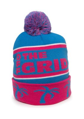 Cabana by Crown & Ivy Light/Pastel Blue Pom Pom Beanie