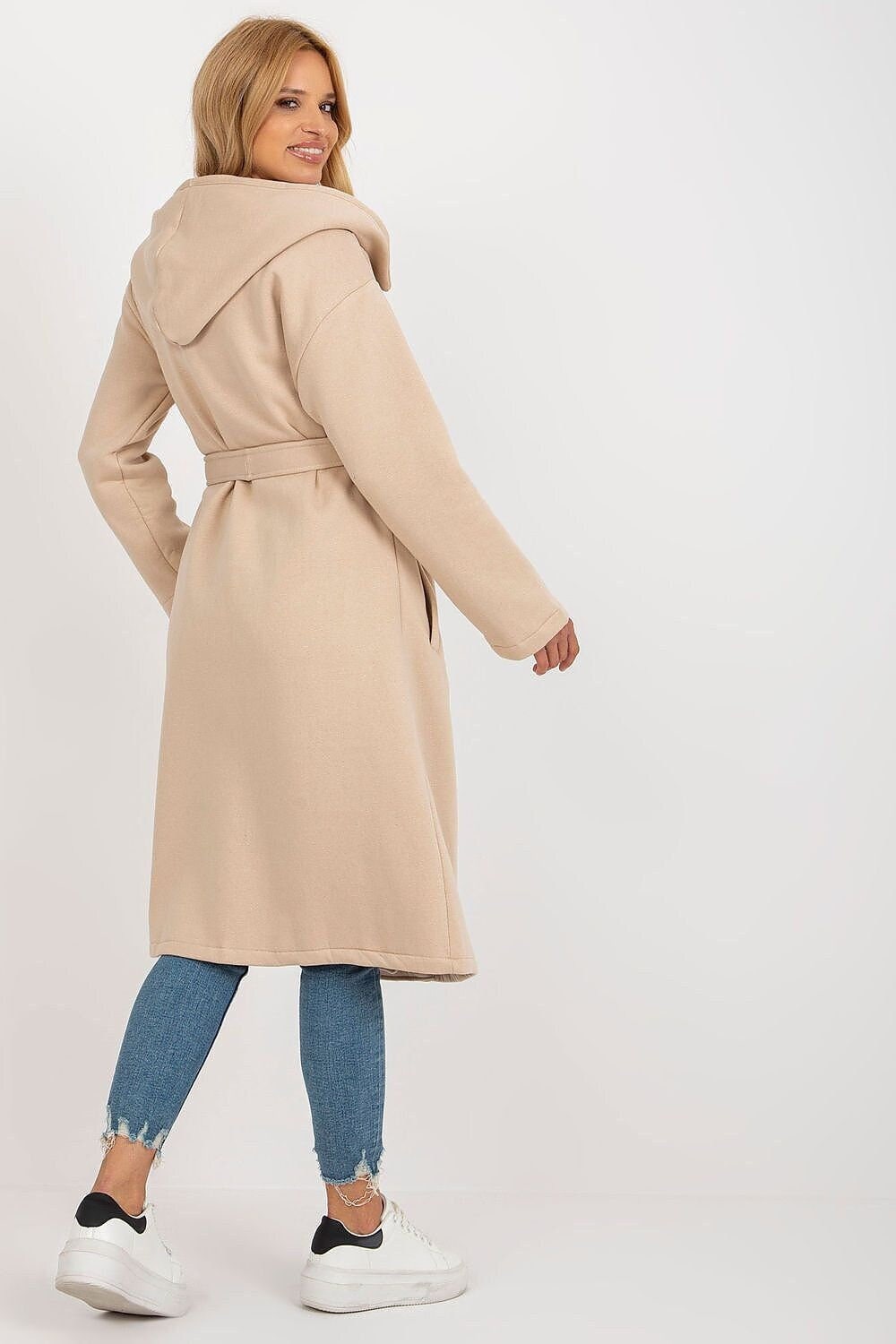 Camel Long Hooded Sweatshirt Coat, Natural Colors, Maxi Wrap Futuristic Clothing, Ladies Sweatshirt, Oversized Coat