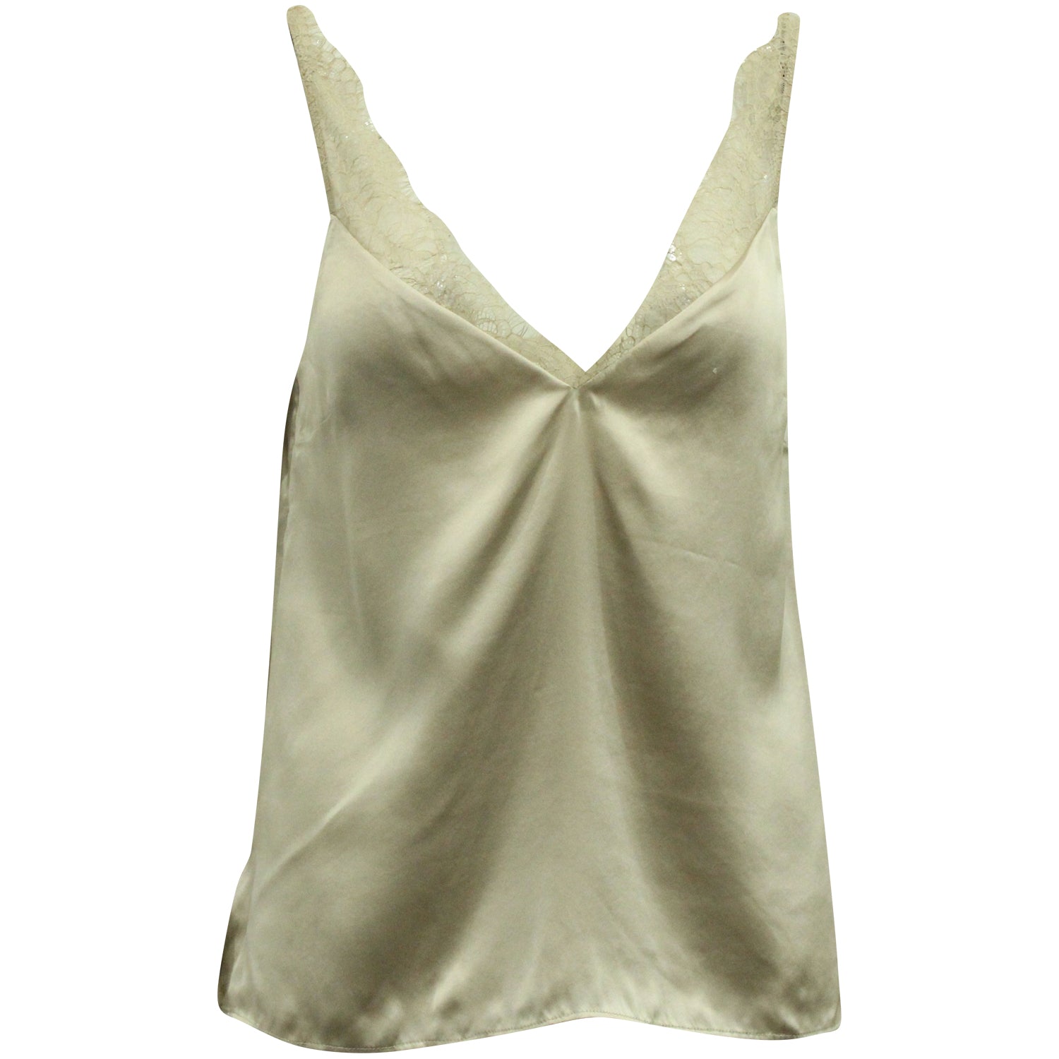 Cami NYC Lace Camisole in Beige Silk