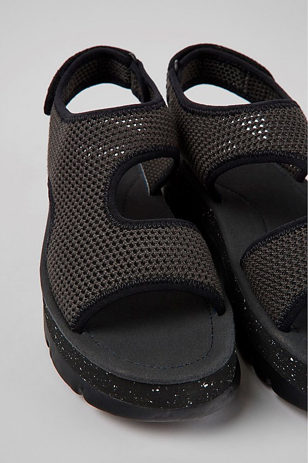 Camper Oruga Up Mesh Lightweight Platform Sandals in Dark Grey, Women's at Urban Outfitters