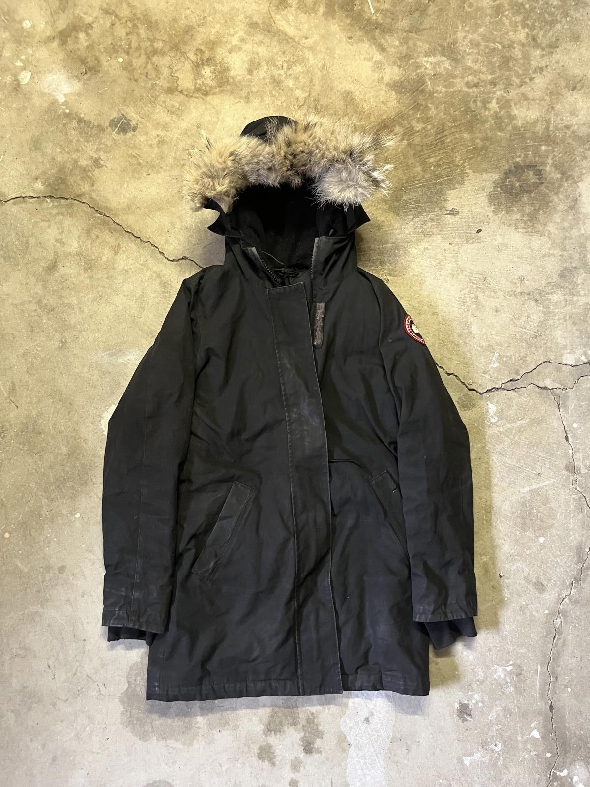 Canada Goose Black Parka With Fur Hood - Winter Jacket, Women's (Size Small)