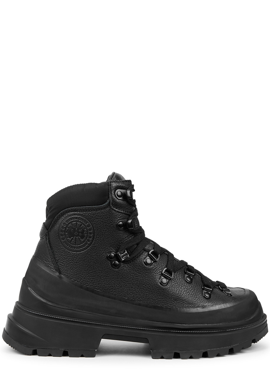 Canada Goose Journey Leather Ankle Boots - Black - 4