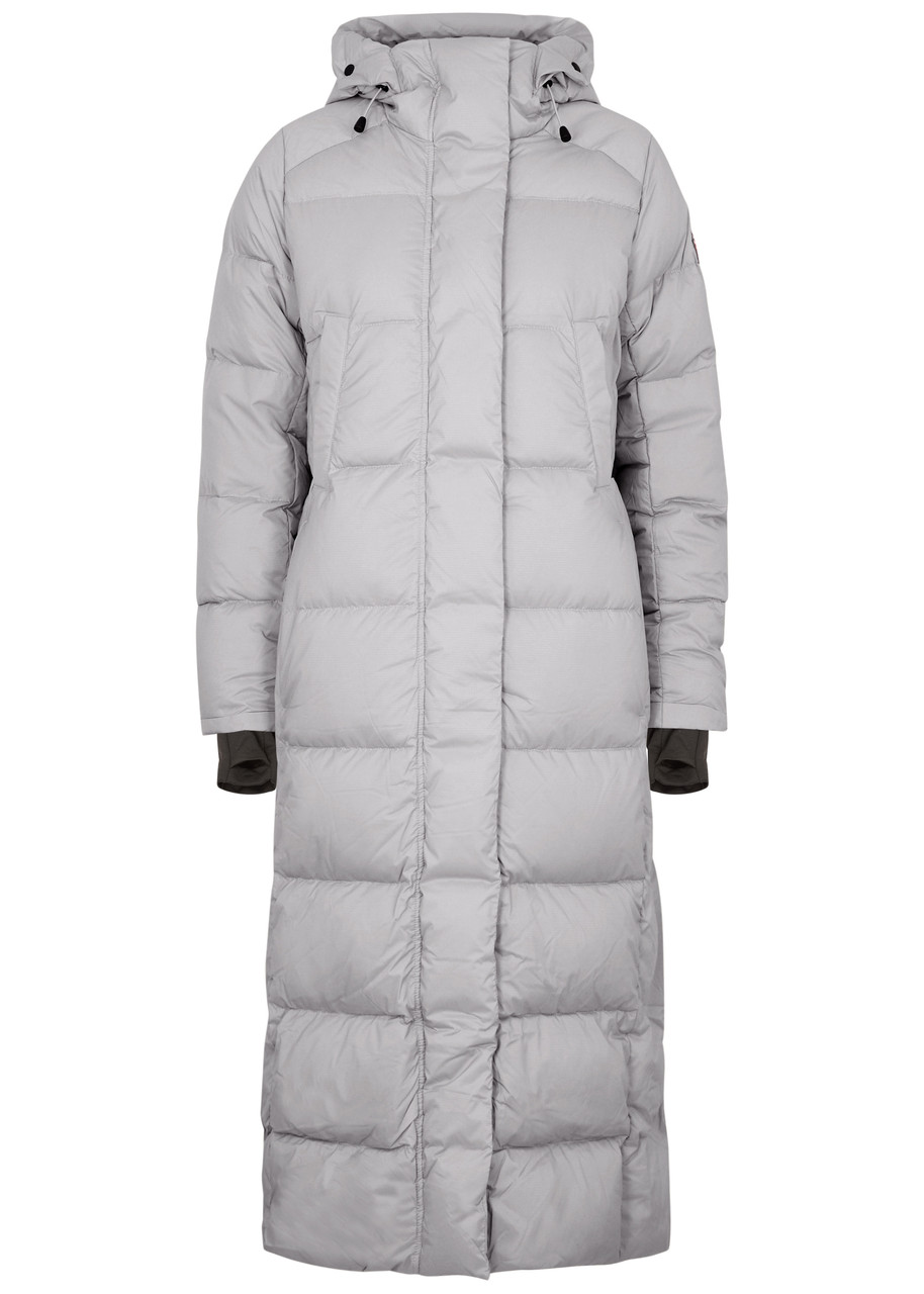 Canada Goose Women's Small Grey Alliston Quilted Feather-Light Parka Coat - Water-Repellent - S (UK8-10 / S)