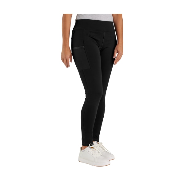 Carhartt Force Lightweight Utility Leggings for Ladies - Black - M -Tall