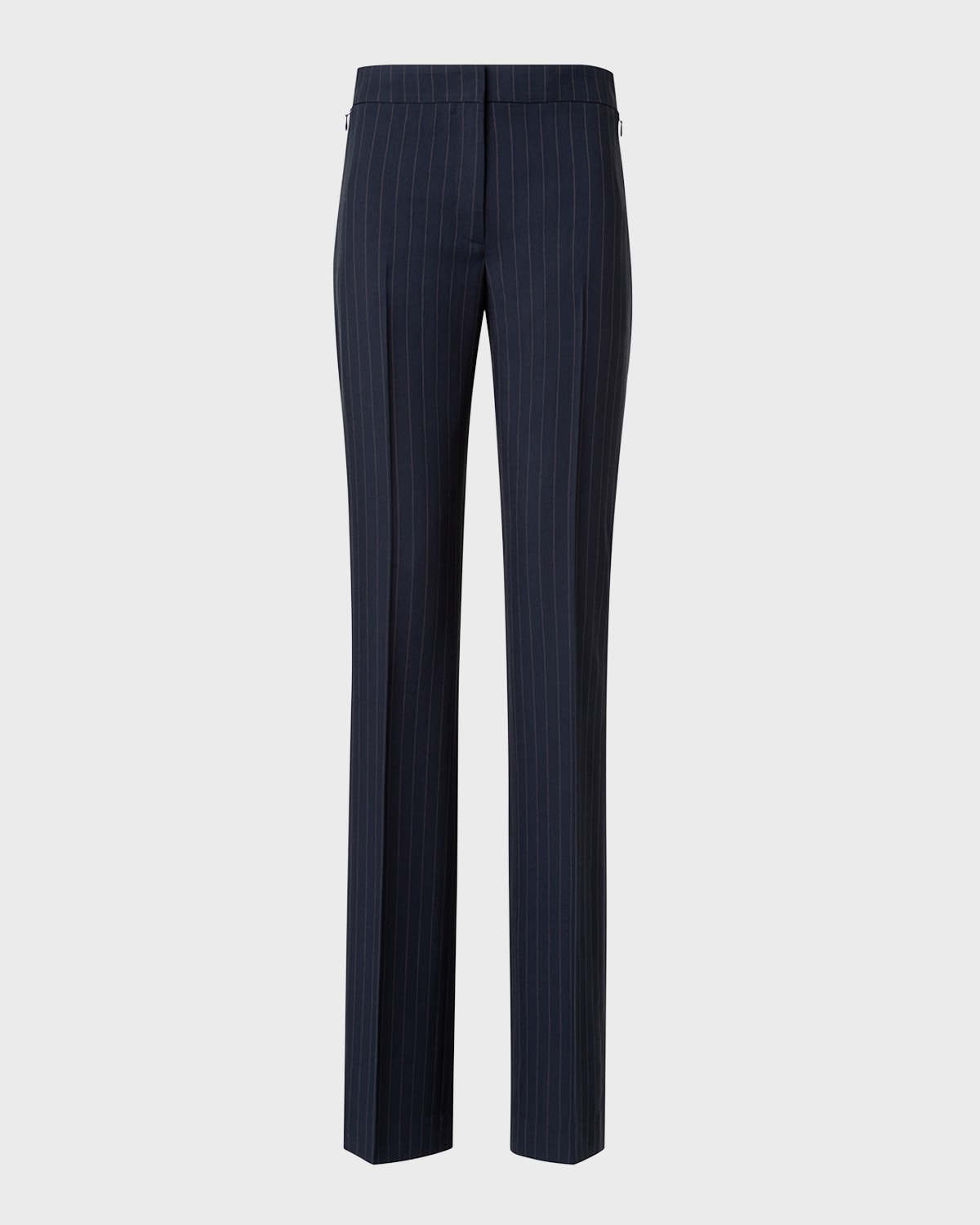 Carl Pinstripe Straight-Leg Crepe Pants