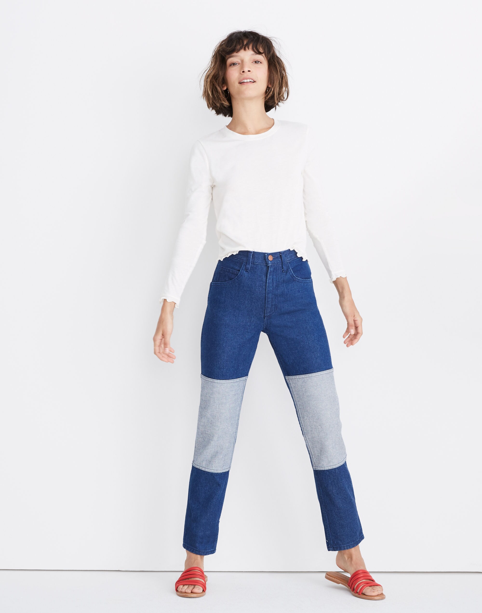 Carleen Two-Tone Jeans